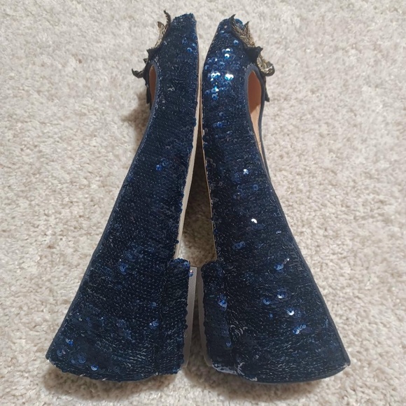 NWOB J Crew Star Embellished Sequin Pointed Toe Flats - Picture 5 of 8
